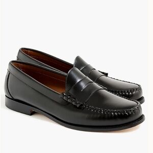 J. Crew Factory Penny Loafers - Black